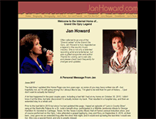 Tablet Screenshot of janhoward.com